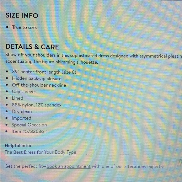 NWT Off the Shoulder Sheath Dress - Picture 6 of 6